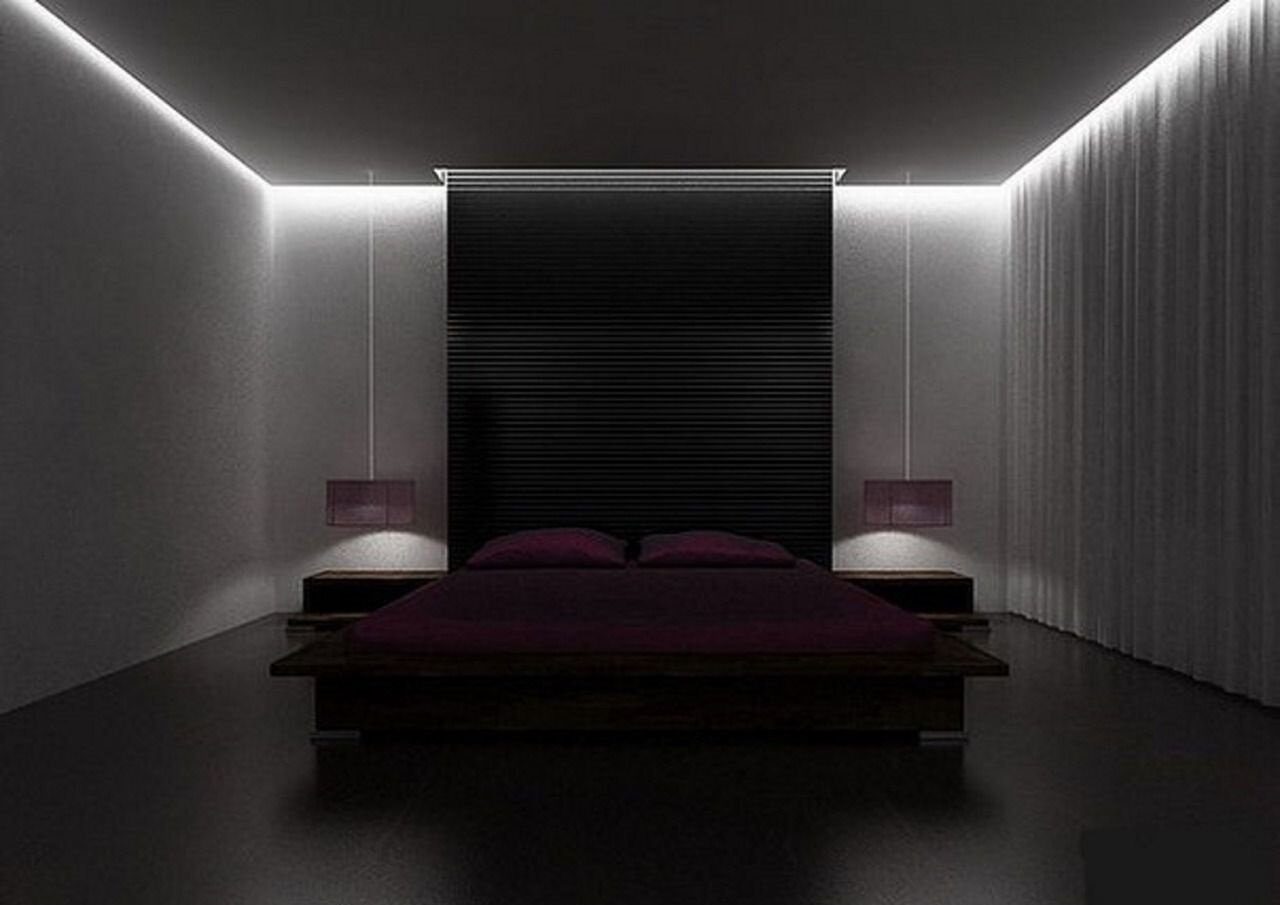 натяжные потолки со светодиодной подсветкой фото